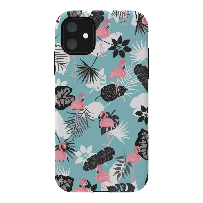 iPhone 11 StrongFit Pink flamingo by Jms