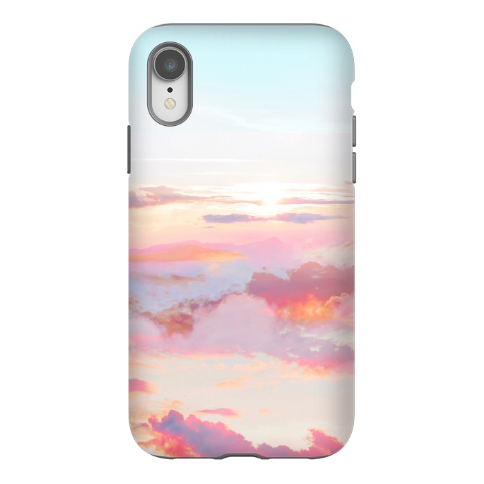 iPhone Xr StrongFit Blush Clouds by Uma Prabhakar Gokhale