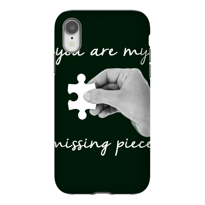 iPhone Xr StrongFit You are my missing piece valentine's day design by Oana 