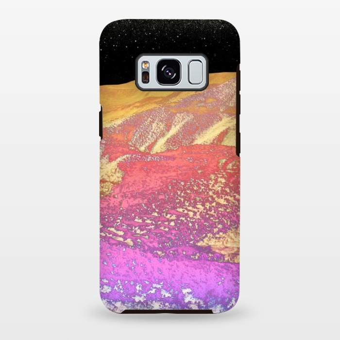 Galaxy S8 plus StrongFit Vibrant rainbow mountain by Oana 
