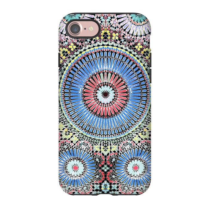 iPhone 7 StrongFit Colorful Moroccan inspired mosaic tiles by Oana 