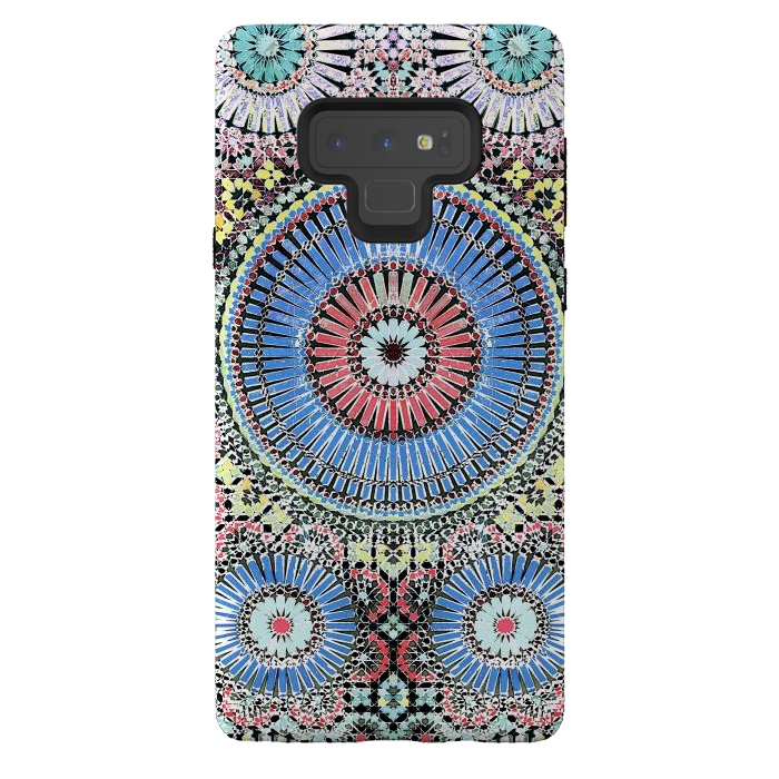 Galaxy Note 9 StrongFit Colorful Moroccan inspired mosaic tiles by Oana 