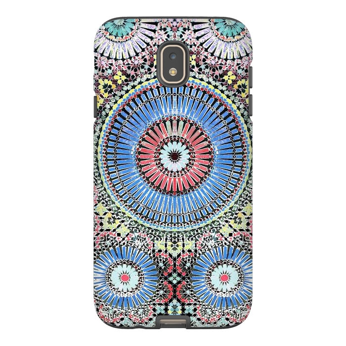 Galaxy J7 StrongFit Colorful Moroccan inspired mosaic tiles by Oana 