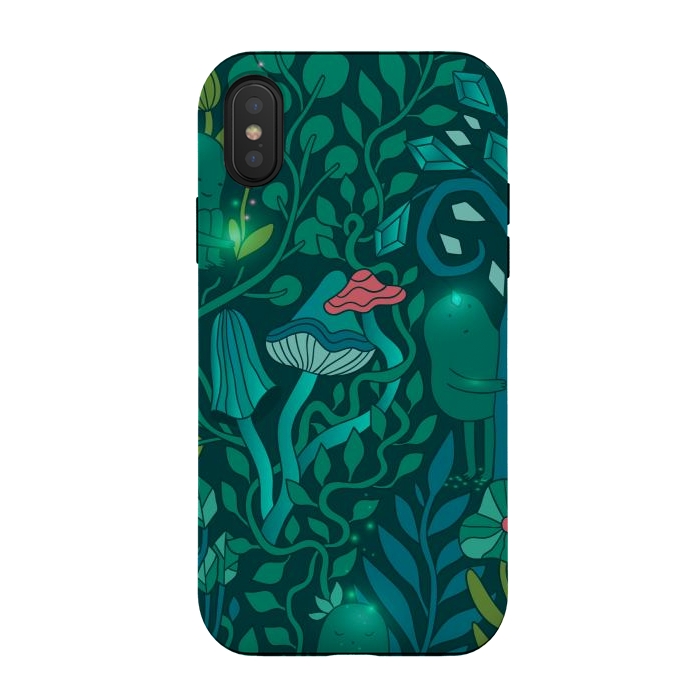 iPhone Xs / X StrongFit Emerald forest keepers.  by Anna Alekseeva