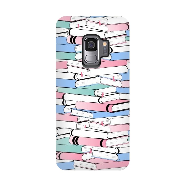 Galaxy S9 StrongFit Pastel Books by Martina