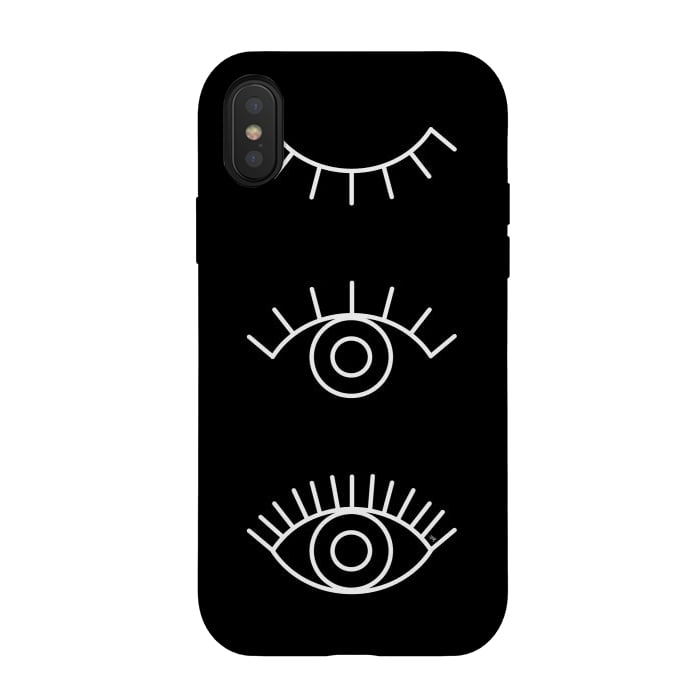 iPhone Xs / X StrongFit Mystery Eyes by Martina