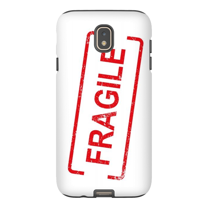 Galaxy J7 StrongFit Fragile Red by Martina