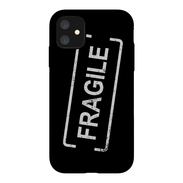 iPhone 11 StrongFit Fragile White by Martina