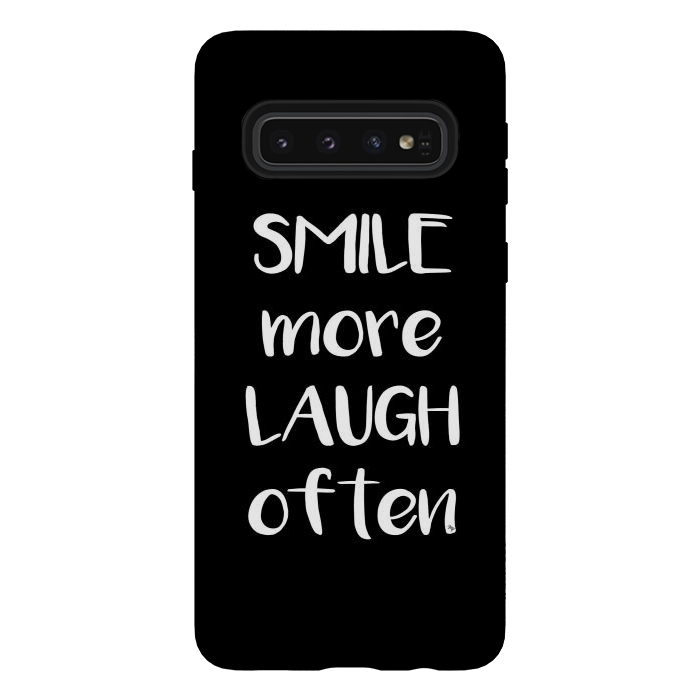 Galaxy S10 StrongFit Smile more quote by Martina