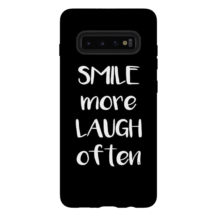 Galaxy S10 plus StrongFit Smile more quote by Martina
