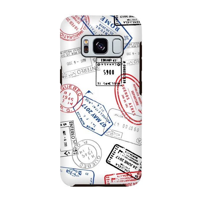 Galaxy S8 StrongFit Passport stamps by Martina