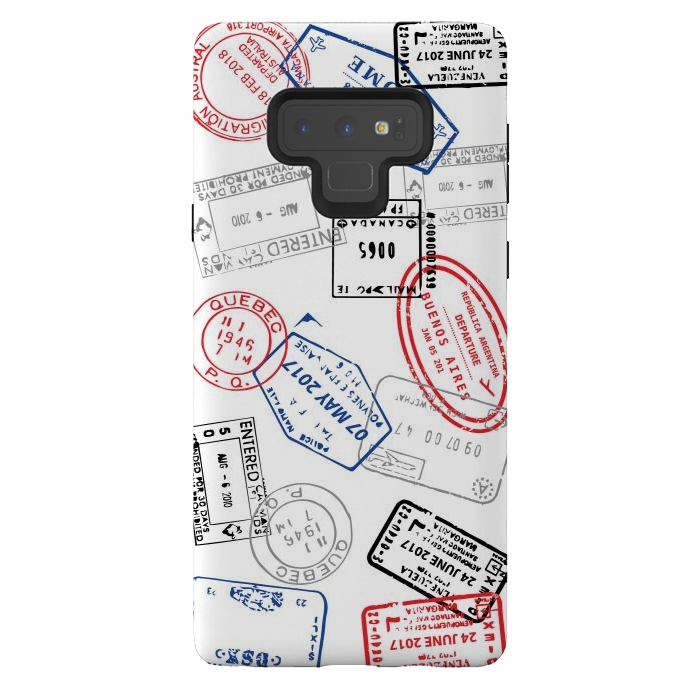 Galaxy Note 9 StrongFit Passport stamps by Martina