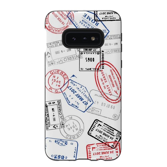 Galaxy S10e StrongFit Passport stamps by Martina