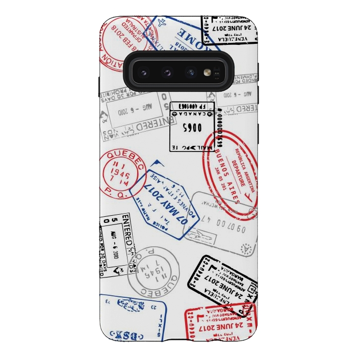 Galaxy S10 StrongFit Passport stamps by Martina