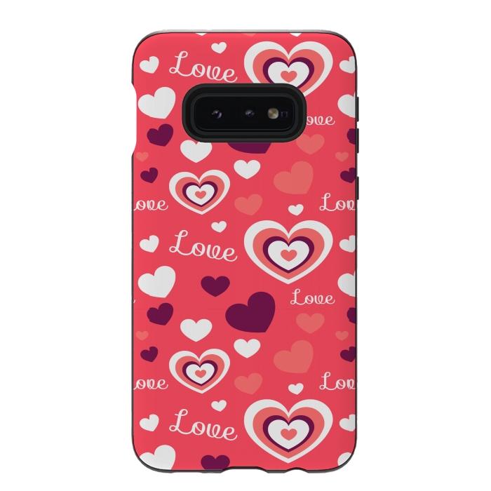 Galaxy S10e StrongFit LOVE PATTERN by MALLIKA