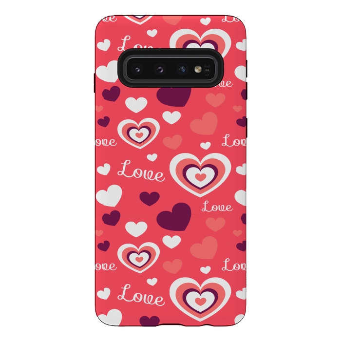 Galaxy S10 StrongFit LOVE PATTERN by MALLIKA