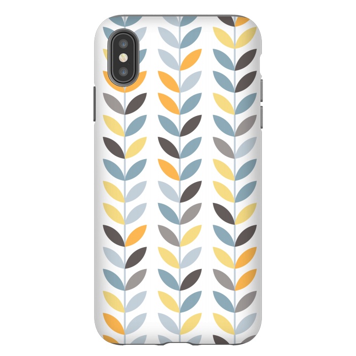 iPhone Xs Max StrongFit YELLOW LEAF PATTERN 2  by MALLIKA