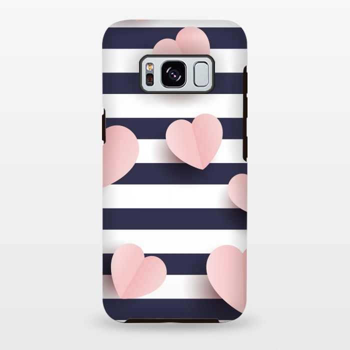 Galaxy S8 plus StrongFit paper cut cute hearts by MALLIKA