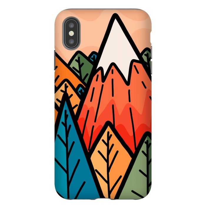 iPhone Xs Max StrongFit The lone mountain forest by Steve Wade (Swade)