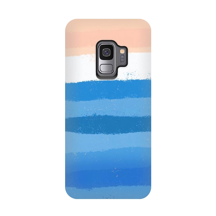 Galaxy S9 StrongFit The calm painted waves by Steve Wade (Swade)