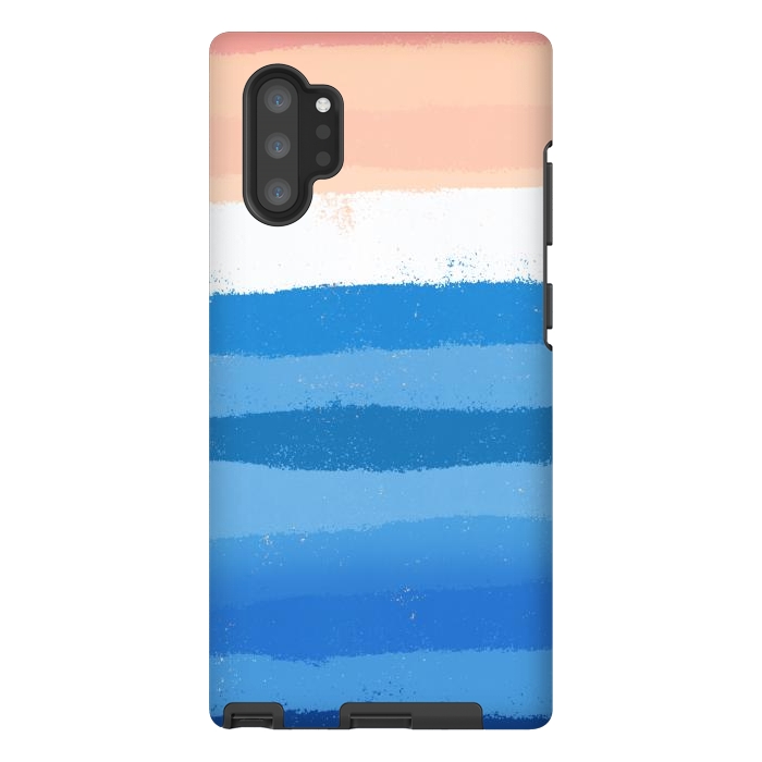 Galaxy Note 10 plus StrongFit The calm painted waves by Steve Wade (Swade)