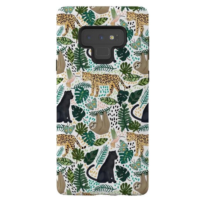 Galaxy Note 9 StrongFit Emerald Forest Animals by Tangerine-Tane