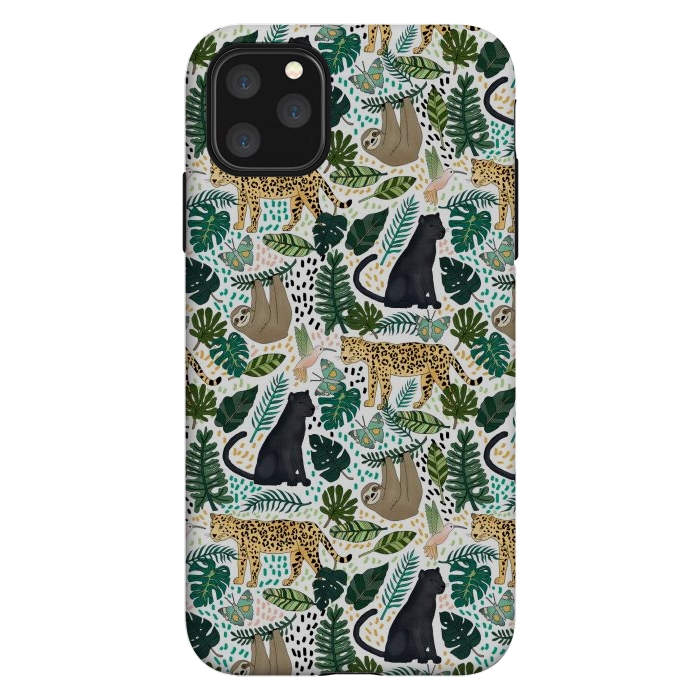 iPhone 11 Pro Max StrongFit Emerald Forest Animals by Tangerine-Tane