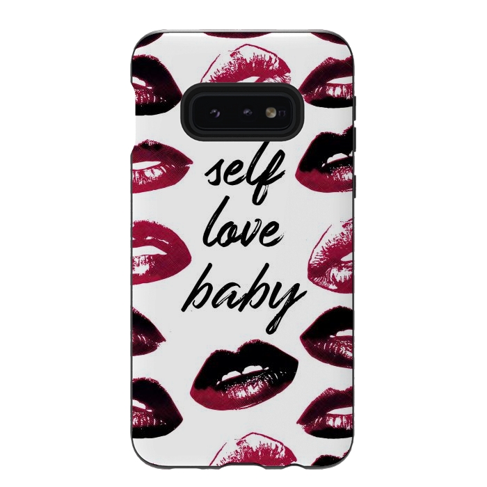 Galaxy S10e StrongFit Self love lipstick kisses by Oana 