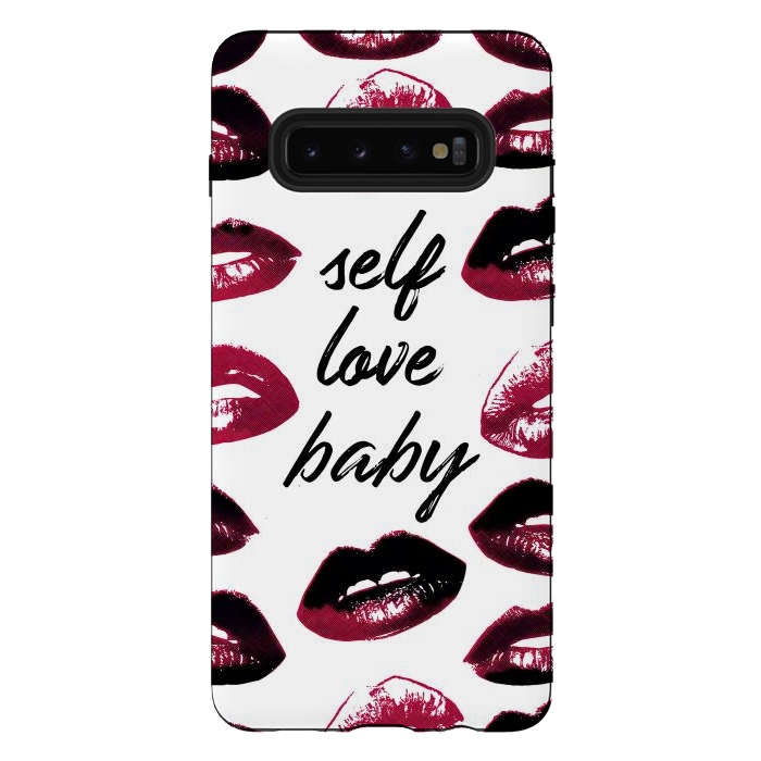 Galaxy S10 plus StrongFit Self love lipstick kisses by Oana 