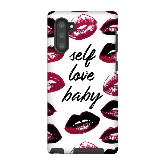 Galaxy Note 10 StrongFit Self love lipstick kisses by Oana 