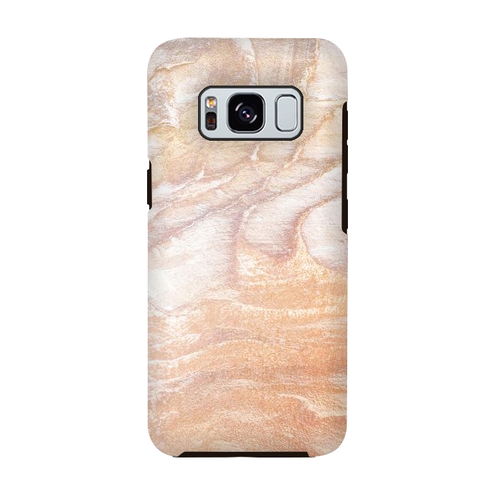 Galaxy S8 StrongFit Gold sandstone marble art by Oana 