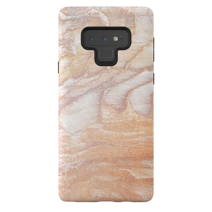 Galaxy Note 9 StrongFit Gold sandstone marble art by Oana 