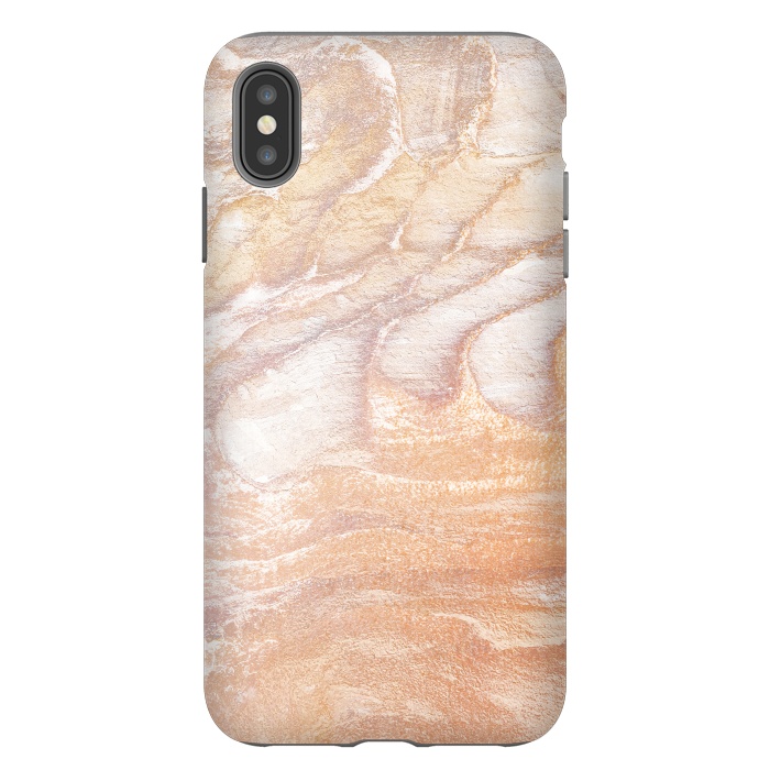iPhone Xs Max StrongFit Gold sandstone marble art by Oana 