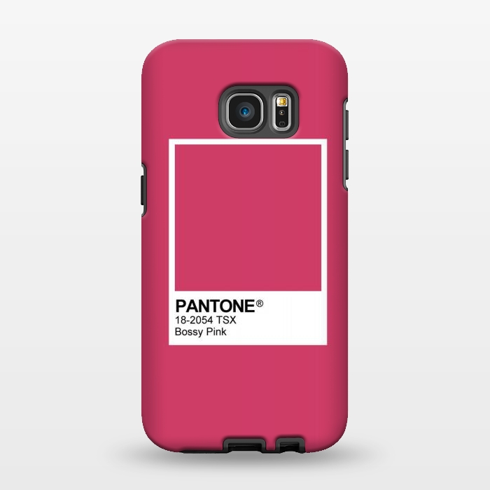 Galaxy S7 EDGE StrongFit Pantone Pink Trendy color by Martina
