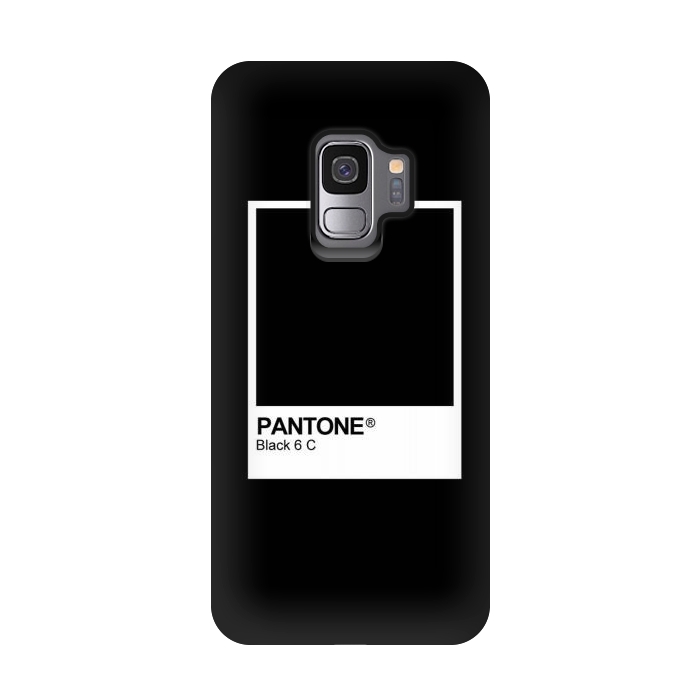 Galaxy S9 StrongFit Pantone Black Trendy color by Martina