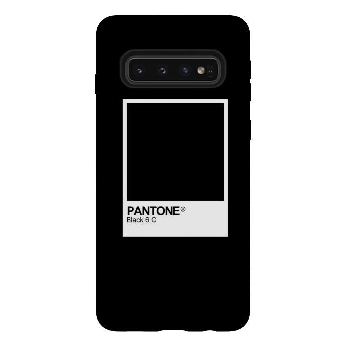Galaxy S10 StrongFit Pantone Black Trendy color by Martina