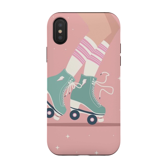 iPhone Xs / X StrongFit Roller skates 01 by Jelena Obradovic