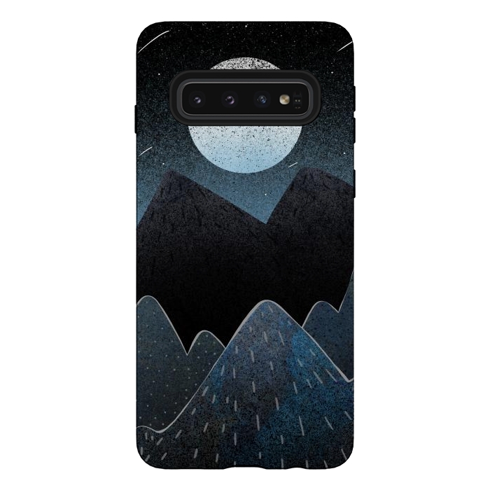 Galaxy S10 StrongFit Midnight blues by Steve Wade (Swade)