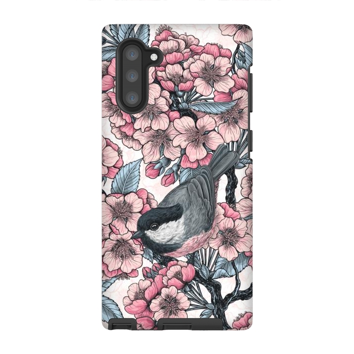 Galaxy Note 10 StrongFit Chickadee garden 2 by Katerina Kirilova