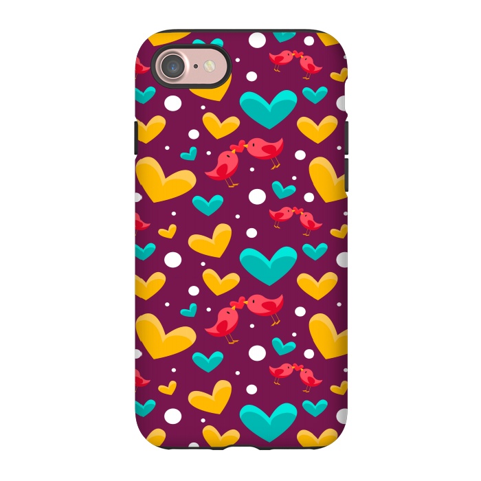 iPhone 7 StrongFit valentine bird love by MALLIKA