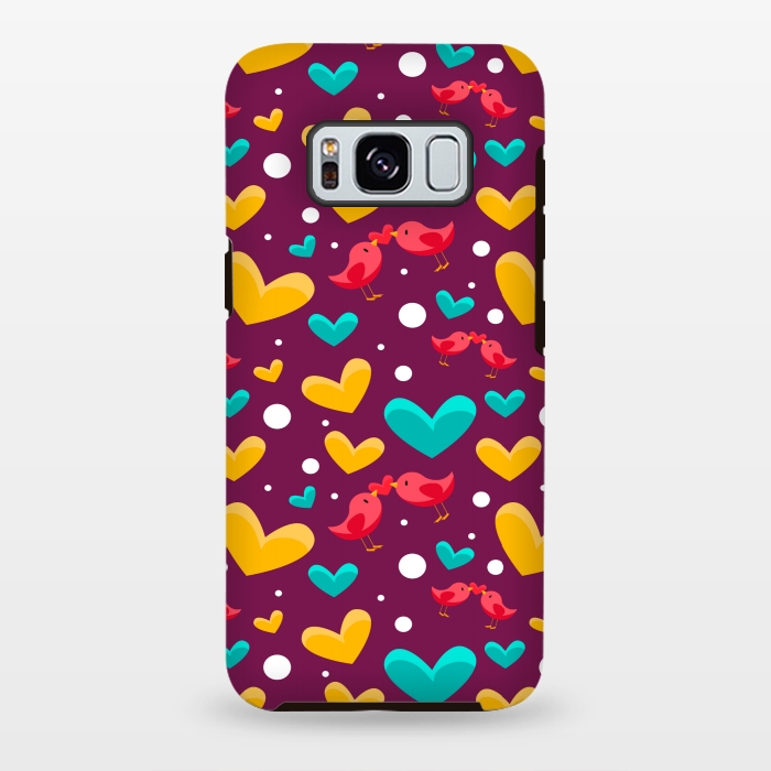 Galaxy S8 plus StrongFit valentine bird love by MALLIKA