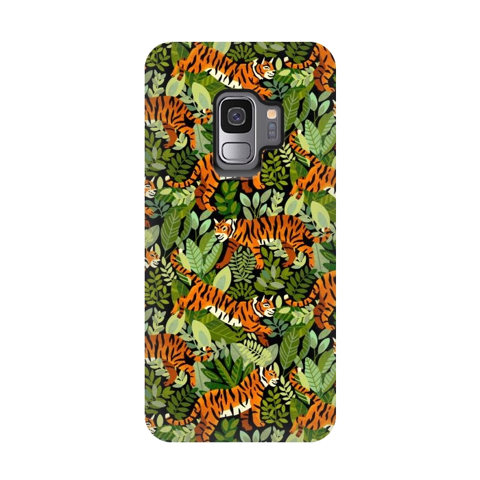 Galaxy S9 StrongFit Bangel Tiger Jungle  by Tigatiga