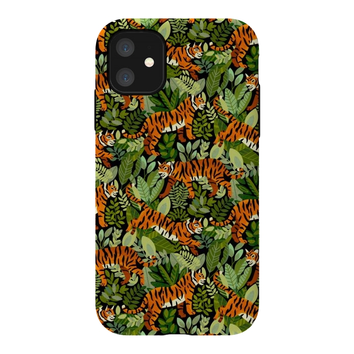 iPhone 11 StrongFit Bangel Tiger Jungle  by Tigatiga