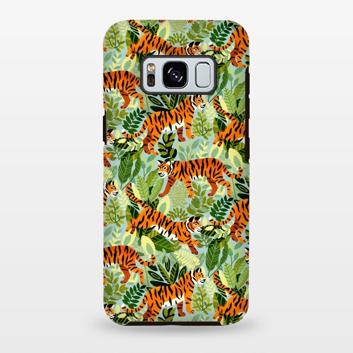 Galaxy S8 plus StrongFit Bright Bangel Tiger Jungle  by Tigatiga