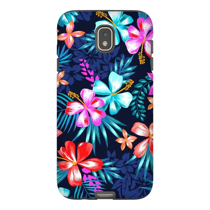 Galaxy J7 StrongFit Beautiful Tropical Design Leave and Flowers by ArtsCase