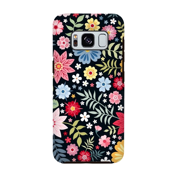 Galaxy S8 StrongFit Floral Pattern Design XXXX by ArtsCase