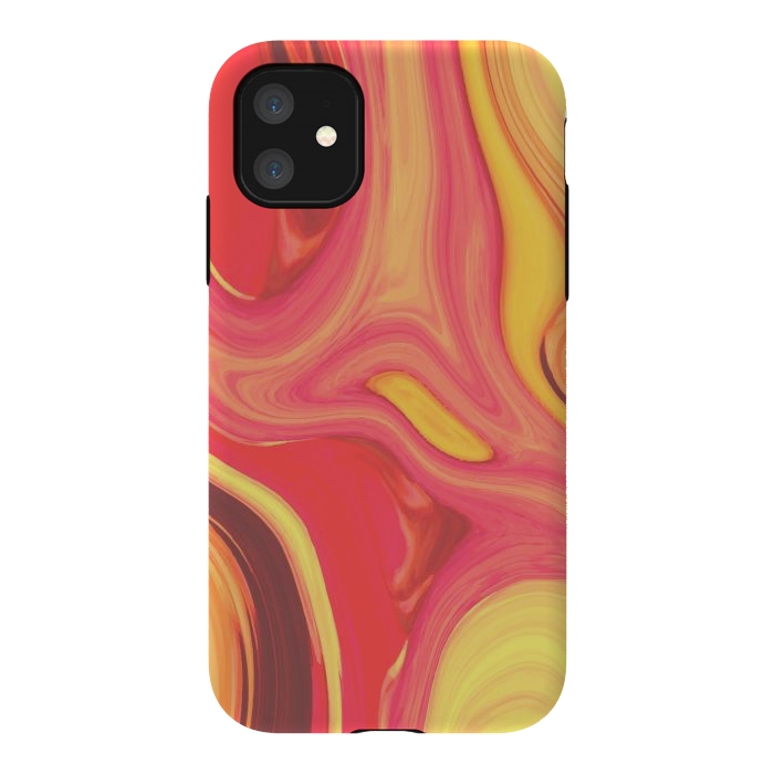 iPhone 11 StrongFit Liquid Marble Acrylic I by ArtsCase