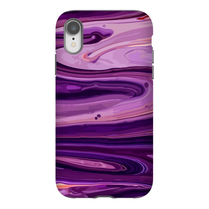iPhone Xr StrongFit Liquid Marble Design by ArtsCase