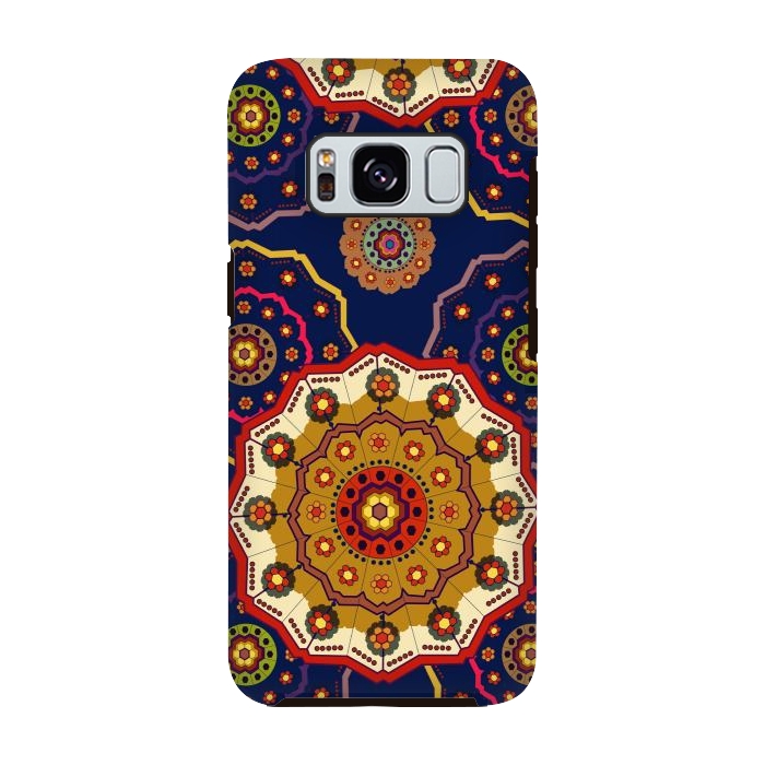 Galaxy S8 StrongFit Mandala with Blue Background by ArtsCase