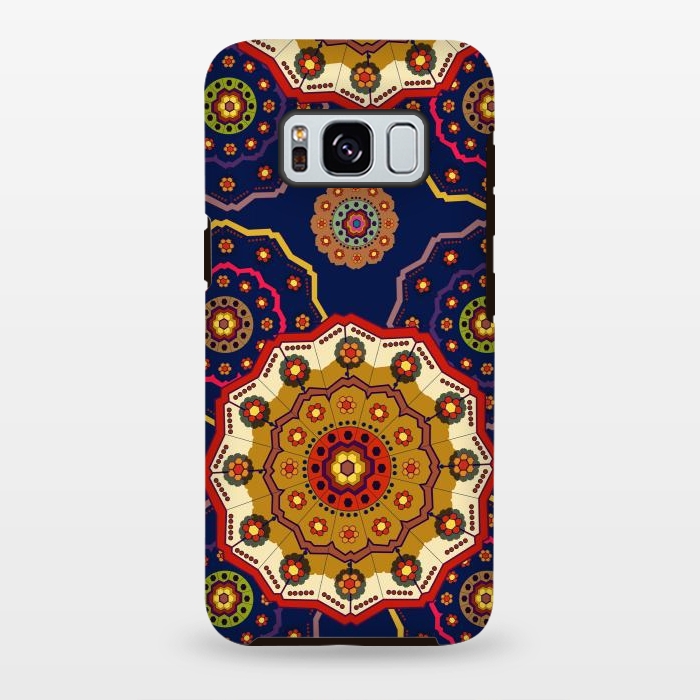 Galaxy S8 plus StrongFit Mandala with Blue Background by ArtsCase